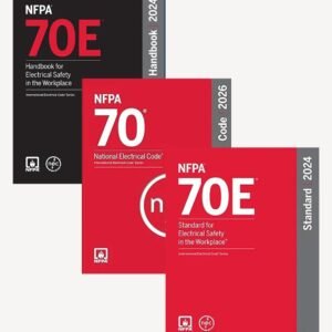 NFPA 70 National Electrical Code NEC 2026 Paperback, NFPA 70E Standard for Electrical Safety 2024, NFPA 70E Handbook for Electrical Safety 2024 Hardcover