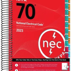 NFPA 70 National Electrical Code Nec Spiral 2023 Edition With Index Tab